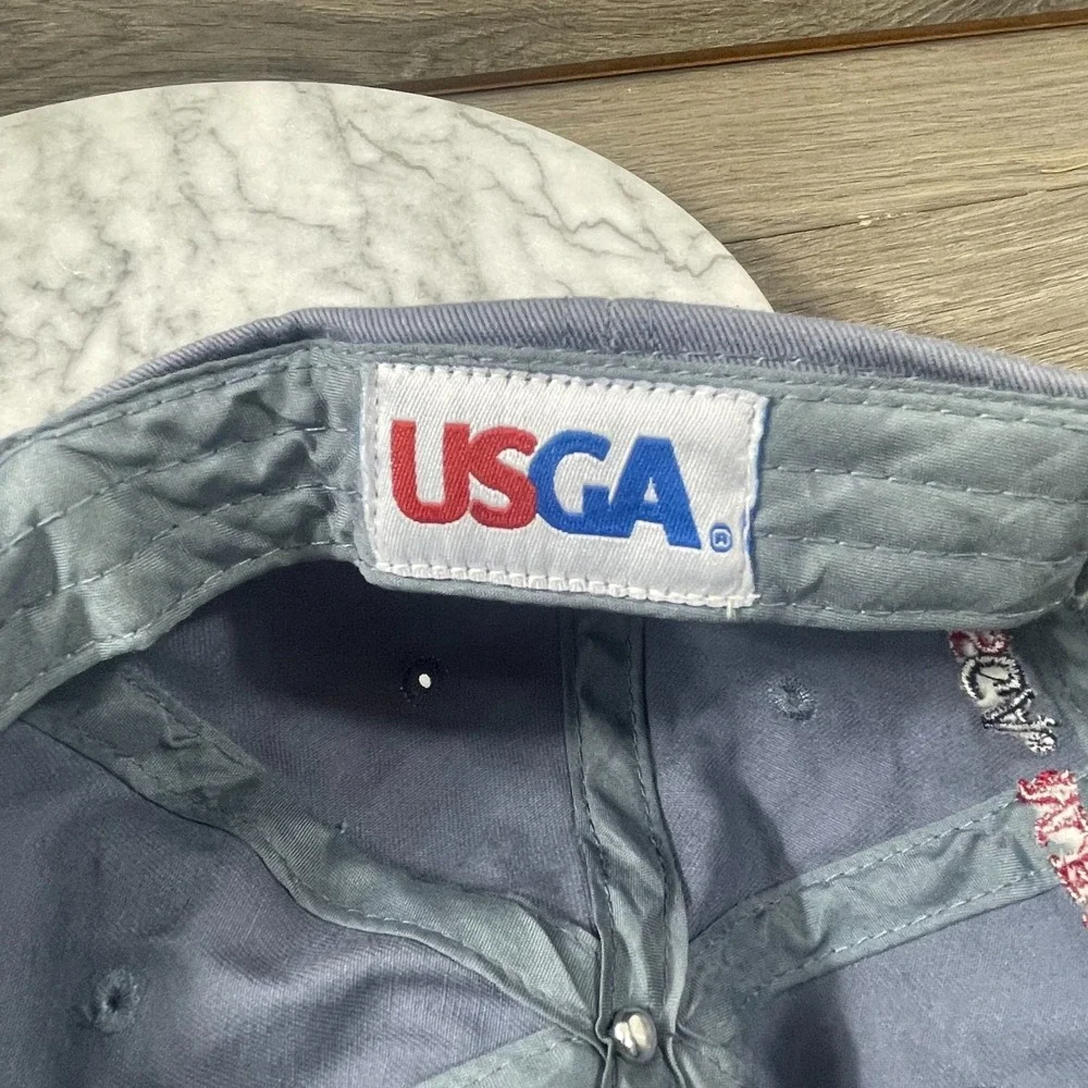 2010 US Open Pebble Beach Golf Hat‎ Members Cap USGA Adjustable Strapback Blue